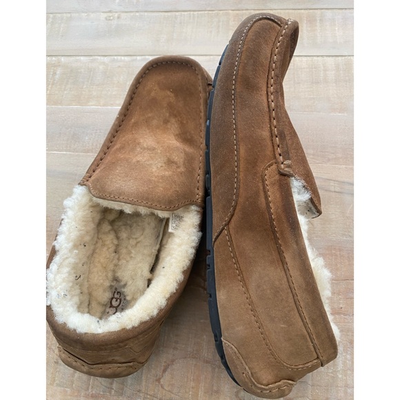 UGG MEN loafers leather genuine sheepskin slip ons - Picture 8 of 12